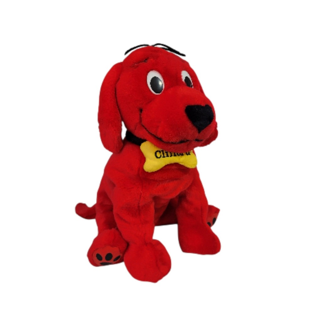 Vintage 2003 Clifford The Big Red Dog‎ Plush w Bone Stuffed Animal Kohls 14"